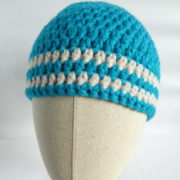 Le bonnet bleu en laine Dieppe.