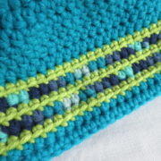 Bonnet en laine turquoise Trouville – Image 3