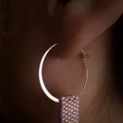 Ce que donne la créole en Gold filled avec partie aplatie.