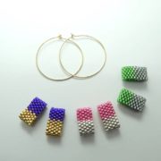Les pendants bicolores des créoles Coline.